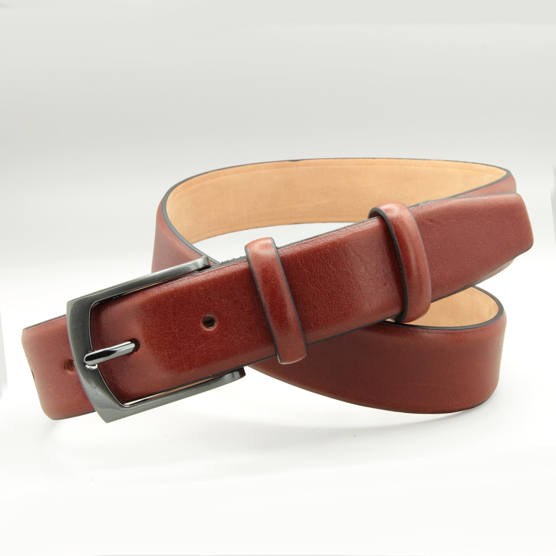 Tobacco Brown Leather Belt 35mm